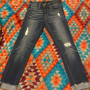 Vervet slim straight jeans, midrise, size  25.